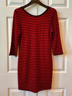 knee length dresses for ladies Red Express Long Sleeve Dress Women's – Camilla's Closet Consignment main image 1